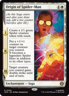 Origin of Spider-Man card from Prerelease Cards