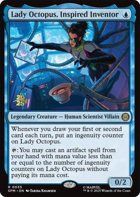 Lady Octopus, Inspired Inventor card from Prerelease Cards