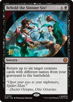 Behold the Sinister Six! card from Prerelease Cards