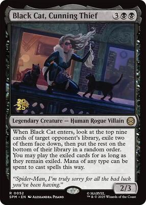 Black Cat, Cunning Thief card from Prerelease Cards