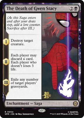 The Death of Gwen Stacy card from Prerelease Cards
