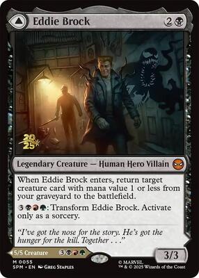 Eddie Brock card from Prerelease Cards