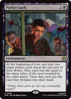 Parker Luck card from Prerelease Cards