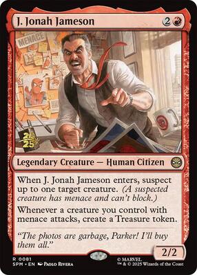 J. Jonah Jameson card from Prerelease Cards