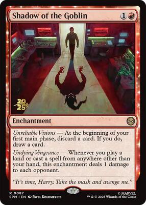 Shadow of the Goblin card from Prerelease Cards