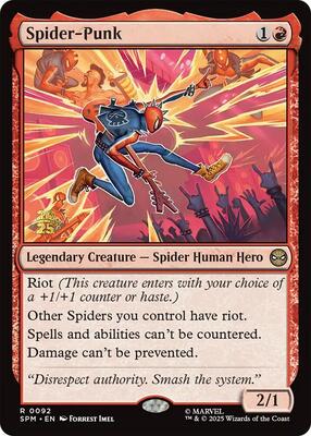 Spider-Punk card from Prerelease Cards