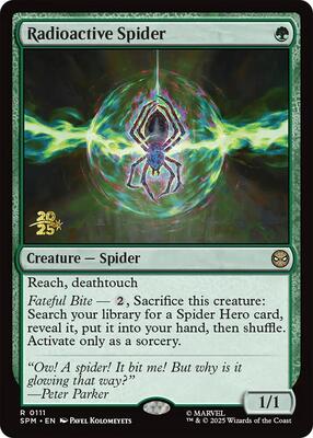 Radioactive Spider card from Prerelease Cards