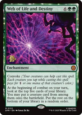 Web of Life and Destiny card from Prerelease Cards