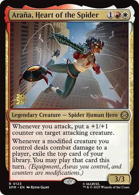 Arana, Heart of the Spider card from Prerelease Cards
