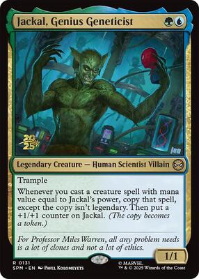 Jackal, Genius Geneticist card from Prerelease Cards