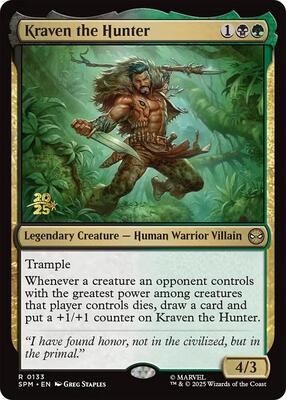 Kraven the Hunter card from Prerelease Cards