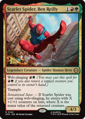 Scarlet Spider, Ben Reilly card from Prerelease Cards