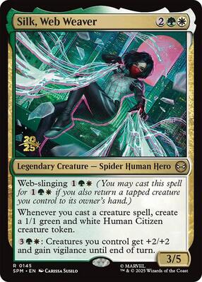 Silk, Web Weaver card from Prerelease Cards