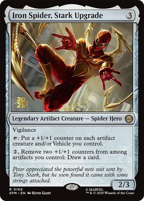 Iron Spider, Stark Upgrade card from Prerelease Cards
