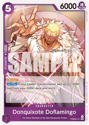 Donquixote Doflamingo card from Premium Booster -The Best- Vol. 2