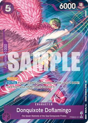Donquixote Doflamingo (Alternate Art) card from Premium Booster -The Best- Vol. 2