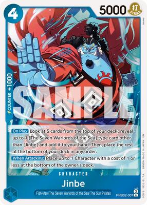 Jinbe - PRB02-007 card from Premium Booster -The Best- Vol. 2