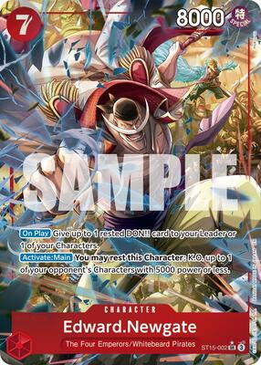 Edward.Newgate - ST15-002 (Alternate Art) card from Premium Booster -The Best- Vol. 2