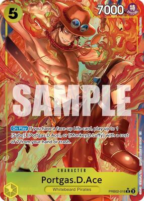 Portgas.D.Ace - PRB02-018 (Alternate Art) card from Premium Booster -The Best- Vol. 2