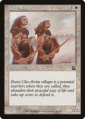 Fresh Volunteers card from Mercadian Masques