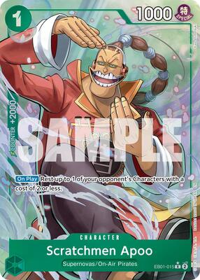 Scratchmen Apoo - EB01-015 (Alternate Art) card from Premium Booster -The Best- Vol. 2