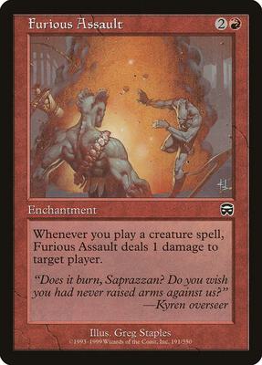 Furious Assault card from Mercadian Masques