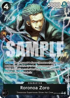 Roronoa Zoro - OP10-095 (Alternate Art) card from Premium Booster -The Best- Vol. 2