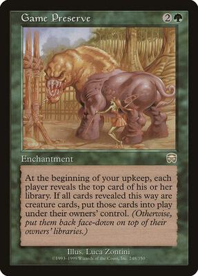 Game Preserve card from Mercadian Masques