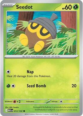 Seedot card from ME01: Mega Evolution