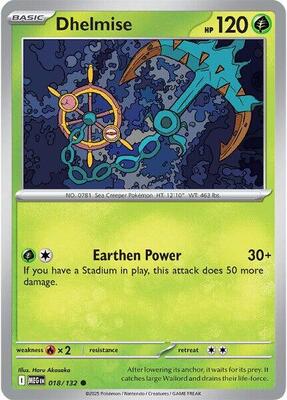 Dhelmise card from ME01: Mega Evolution