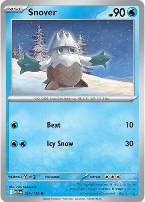 Snover - 035/132 card from ME01: Mega Evolution