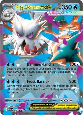 Mega Abomasnow ex - 036/132 card from ME01: Mega Evolution