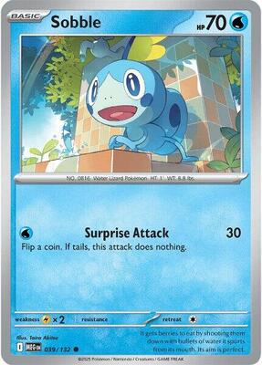 Sobble card from ME01: Mega Evolution