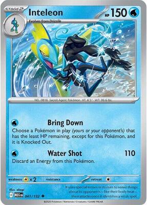 Inteleon - 041/132 card from ME01: Mega Evolution