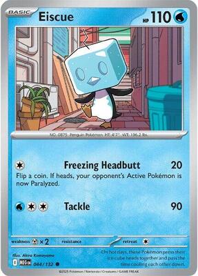 Eiscue card from ME01: Mega Evolution