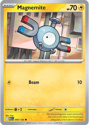 Magnemite card from ME01: Mega Evolution