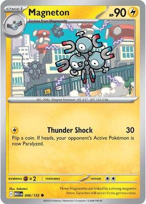 Magneton card from ME01: Mega Evolution