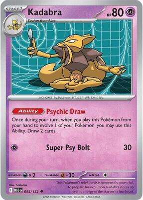 Kadabra card from ME01: Mega Evolution