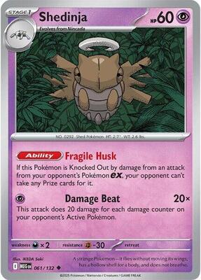Shedinja - 061/132 card from ME01: Mega Evolution