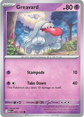 Greavard card from ME01: Mega Evolution