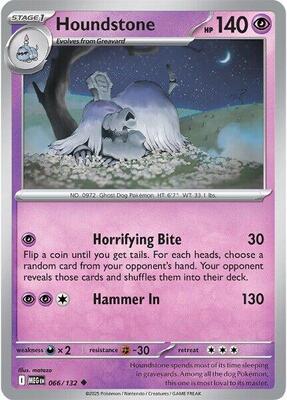 Houndstone - 066/132 card from ME01: Mega Evolution