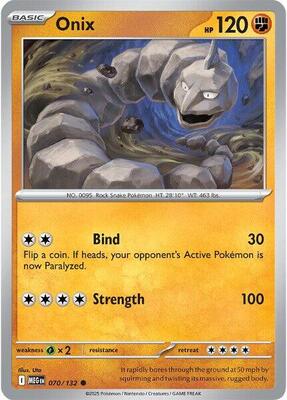 Onix card from ME01: Mega Evolution