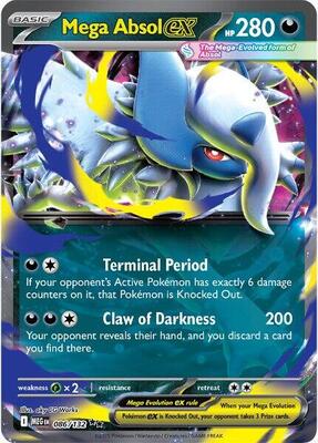 Mega Absol ex - 086/132 card from ME01: Mega Evolution