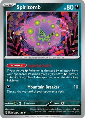 Spiritomb - 087/132 card from ME01: Mega Evolution