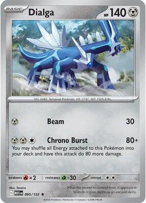 Dialga card from ME01: Mega Evolution