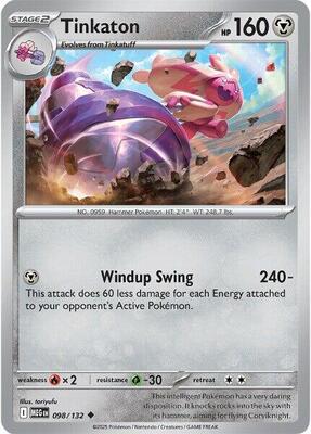 Tinkaton card from ME01: Mega Evolution
