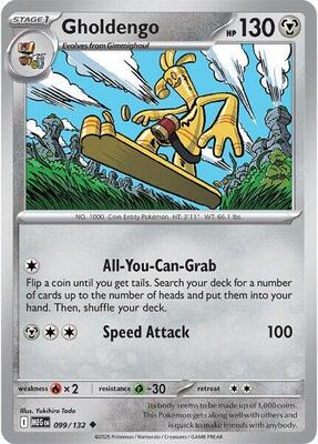 Gholdengo card from ME01: Mega Evolution