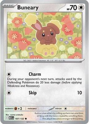 Buneary card from ME01: Mega Evolution