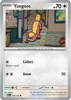 Yungoos card from ME01: Mega Evolution