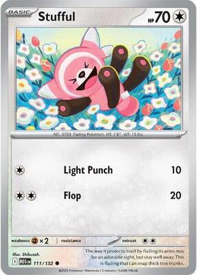 Stufful - 111/132 card from ME01: Mega Evolution